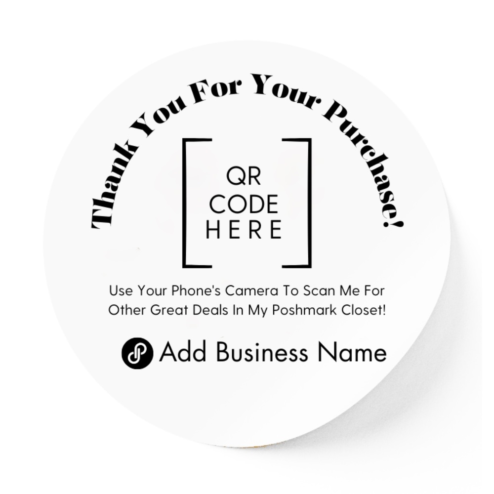 Elegant Thank You Stickers for Small Business Owners